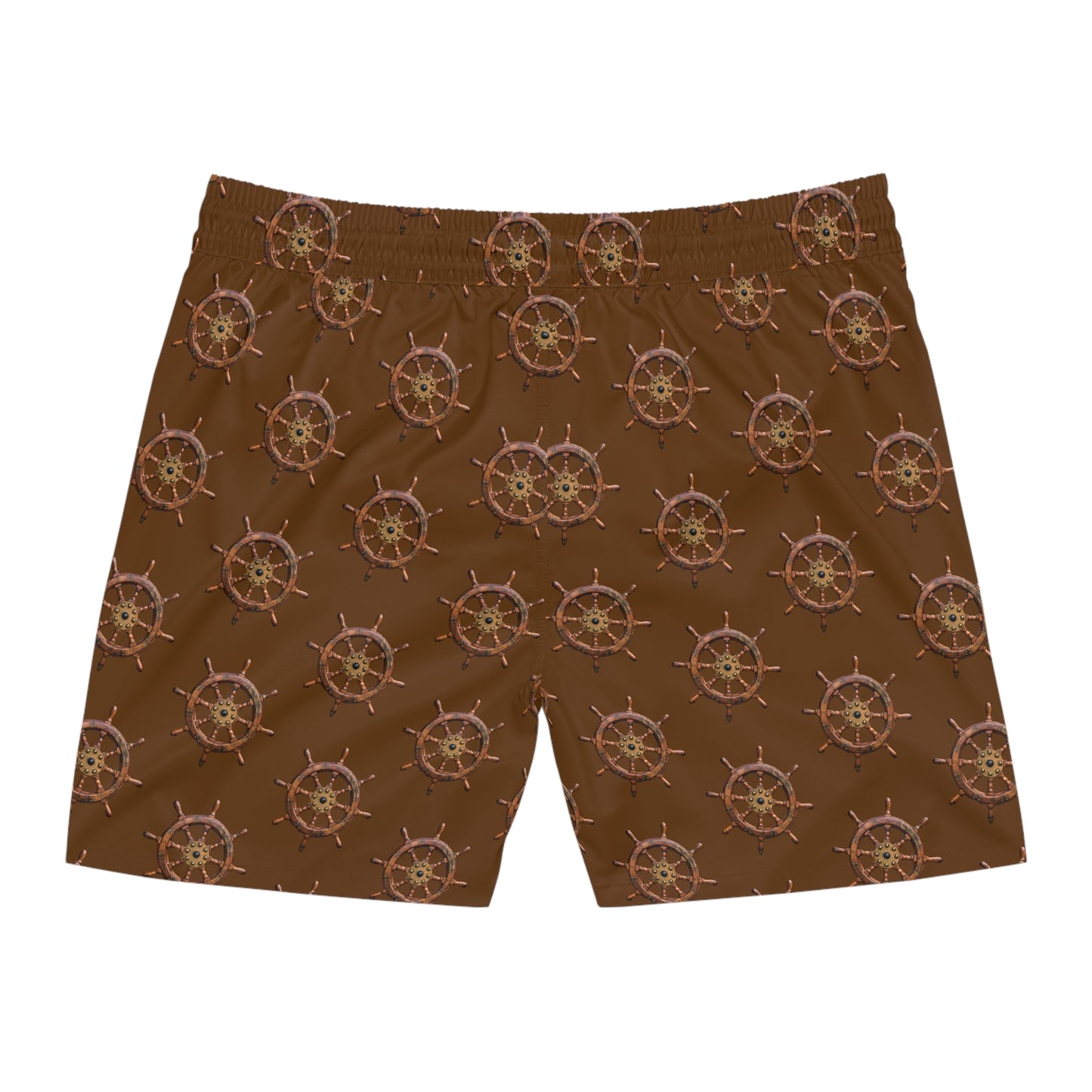 Men's Swim Shorts with Captains Wheel Design